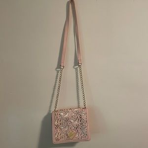Betsey Johnson Pink Chain Crossbody